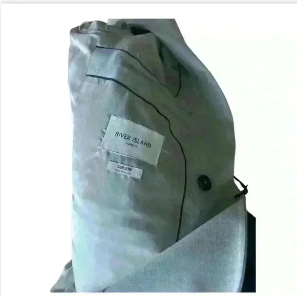 River Island London grey blazer size 38R/97R - Picture 6 of 6